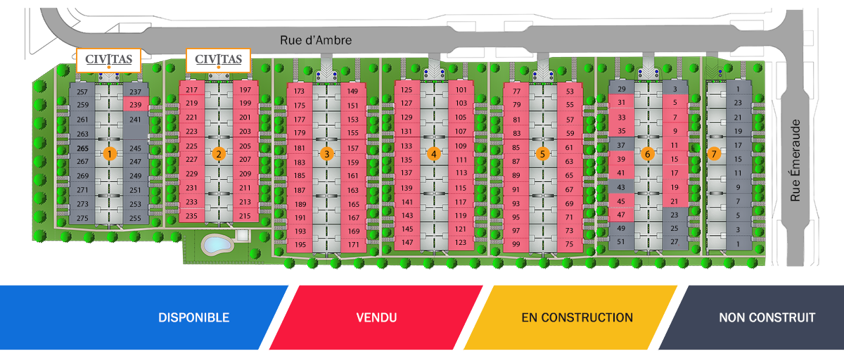 Pür Urbain Candiac - Disponibilités