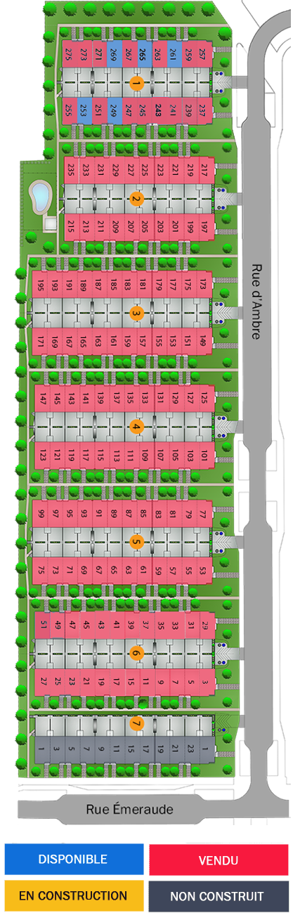 Pür Urbain Candiac - Disponibilités